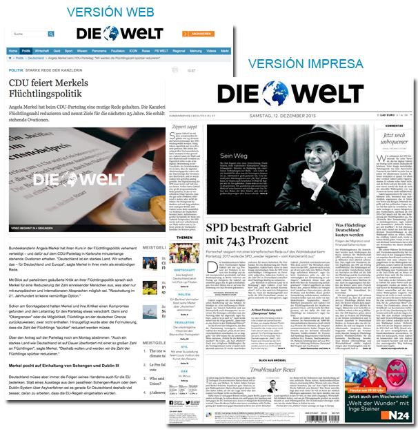 Periódico Die Welt - Alemania