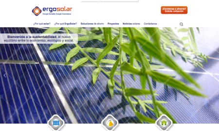 Diseño y desarrollo web para ErgoSolar