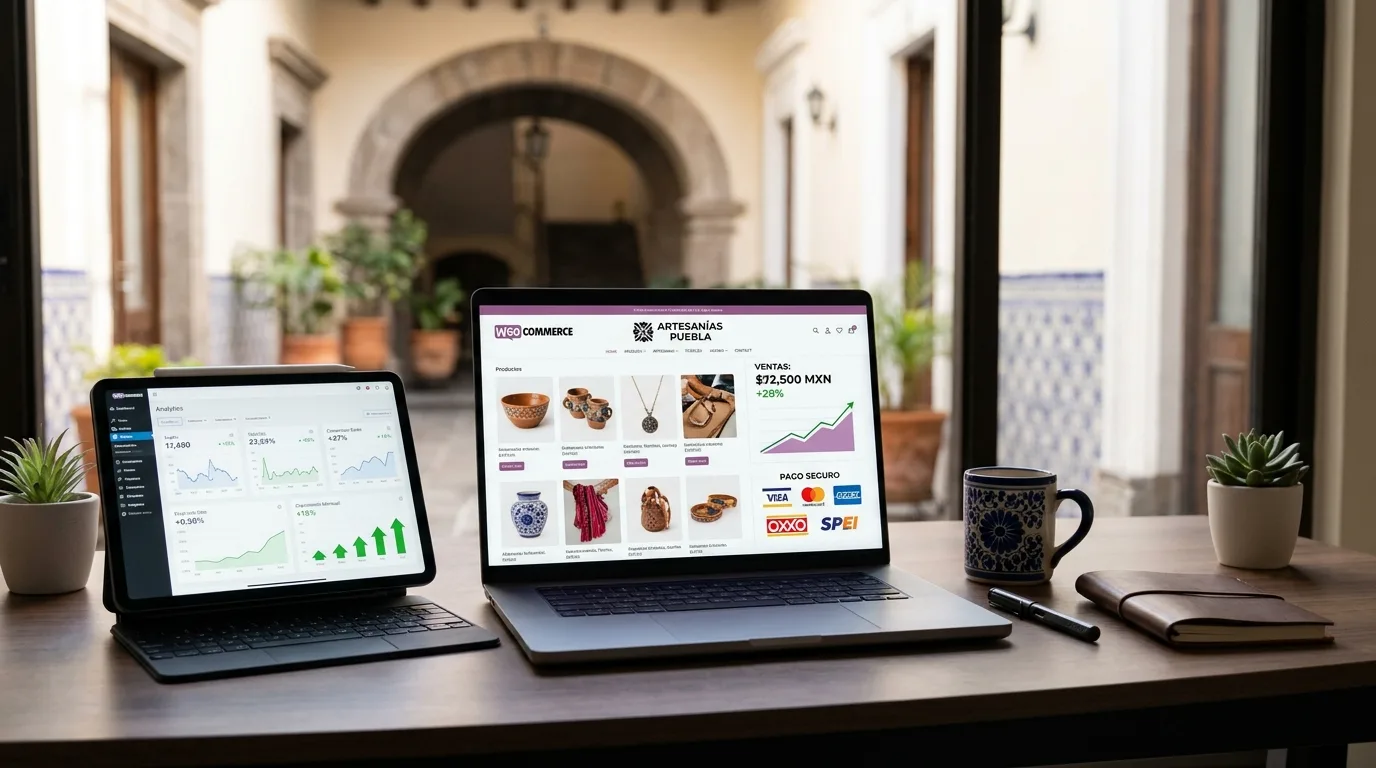Agencia de diseno de tiendas online en Puebla con WooCommerce y pagos OXXO